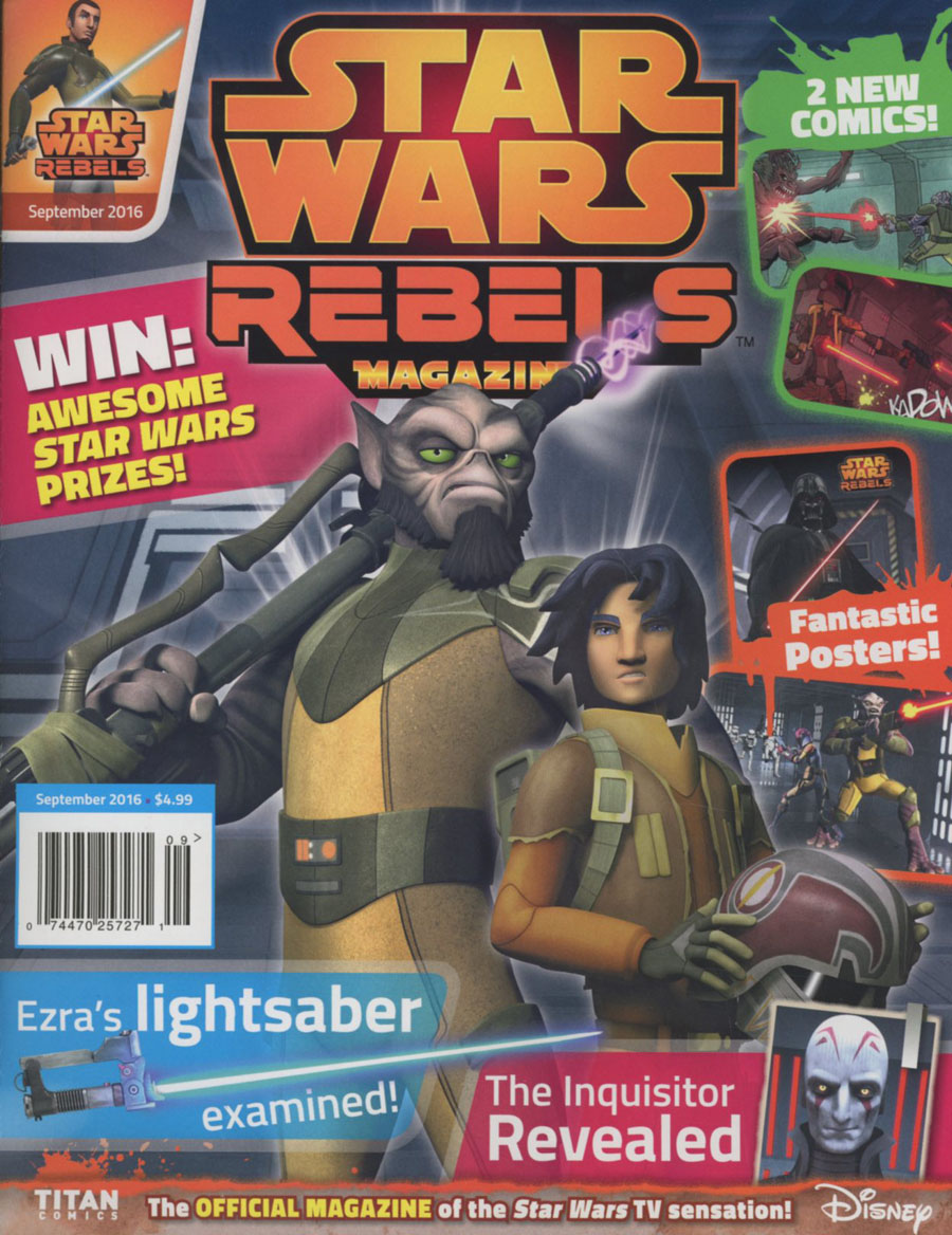 Star Wars Rebels Magazine #6 September 2016 Newsstand Edition