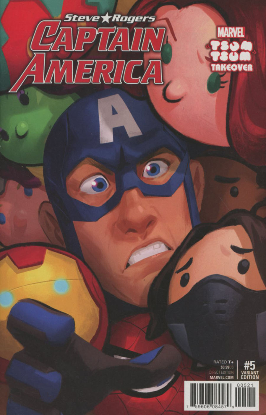 Captain America Steve Rogers #5 Cover B Variant Helen Chen Marvel Tsum Tsum Takeover Cover (Civil War II Tie-In)