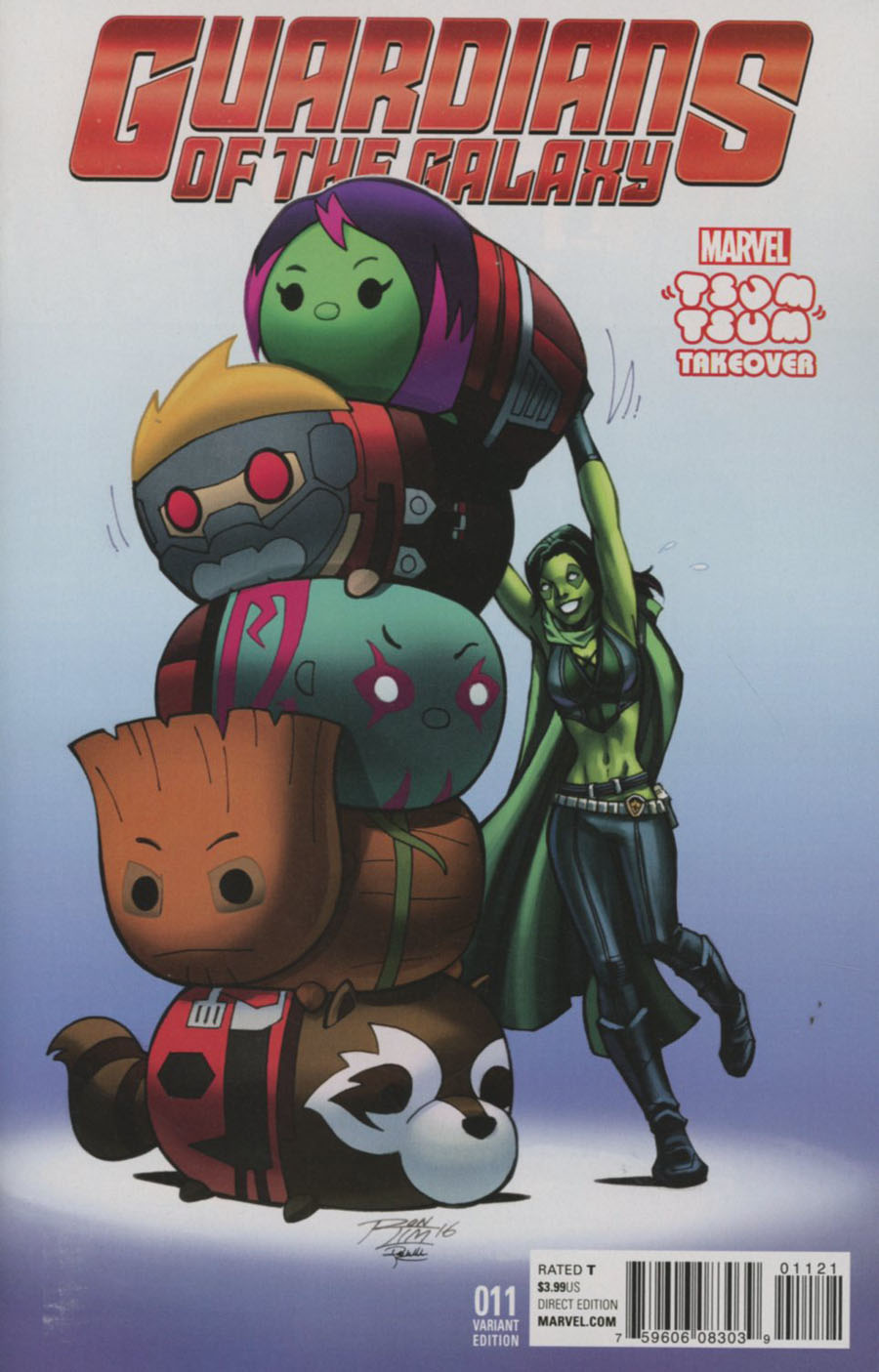 Guardians Of The Galaxy Vol 4 #11 Cover B Variant Marvel Tsum Tsum Takeover Cover (Civil War II Tie-In)