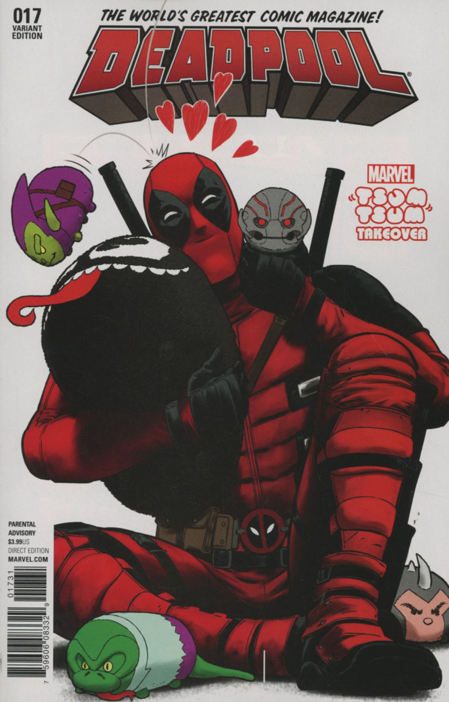 Deadpool Vol 5 #17 Cover C Variant Javier Rodriguez Marvel Tsum Tsum Takeover Cover (Civil War II Tie-In)