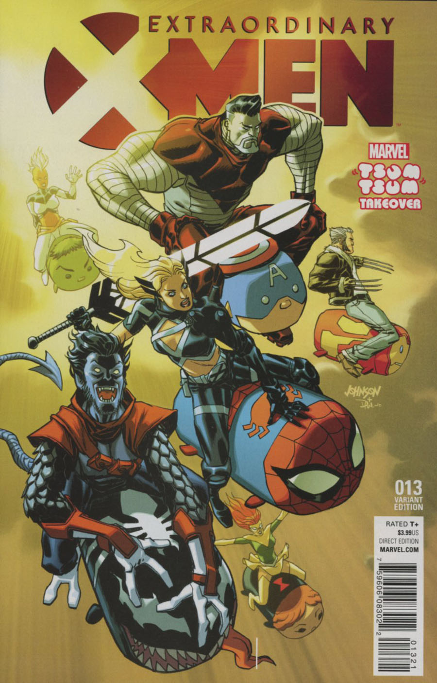 Extraordinary X-Men #13 Cover B Variant Dave Johnson Marvel Tsum Tsum Takeover Cover