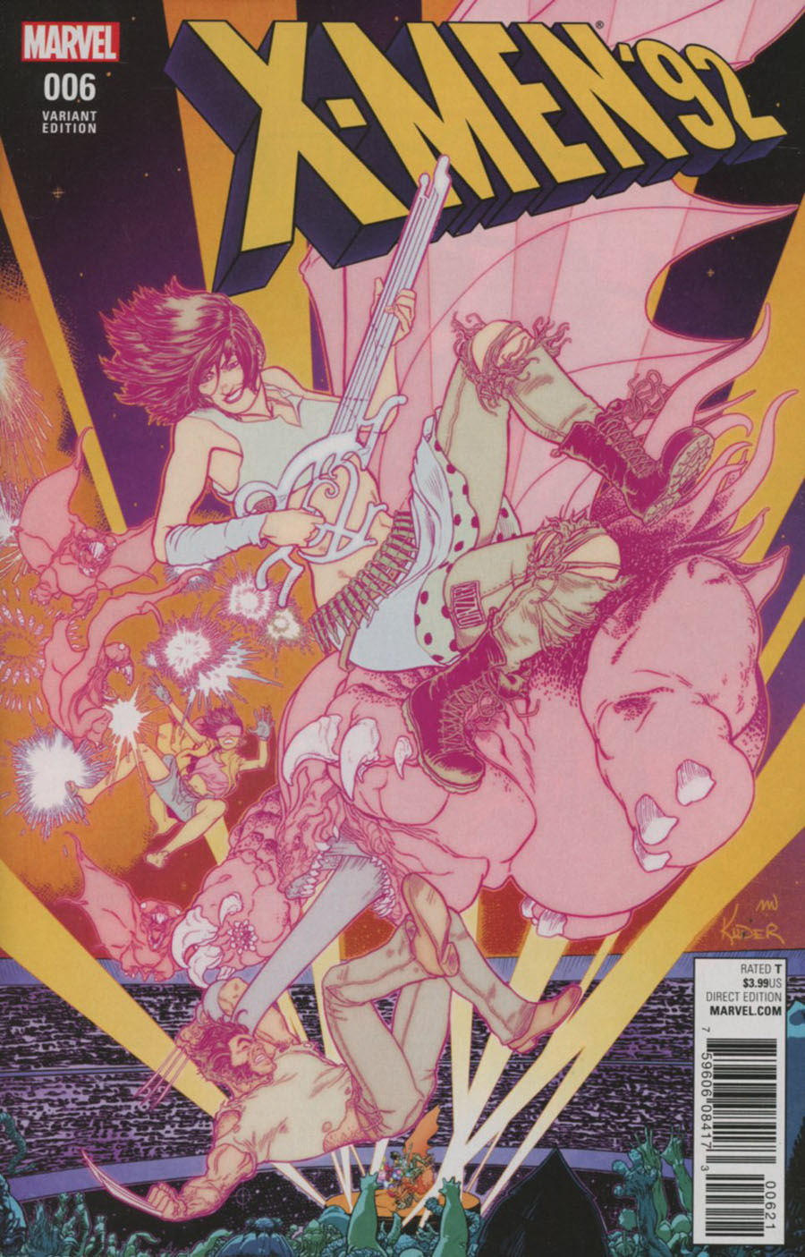 X-Men 92 Vol 2 #6 Cover B Variant Aaron Kuder Cover