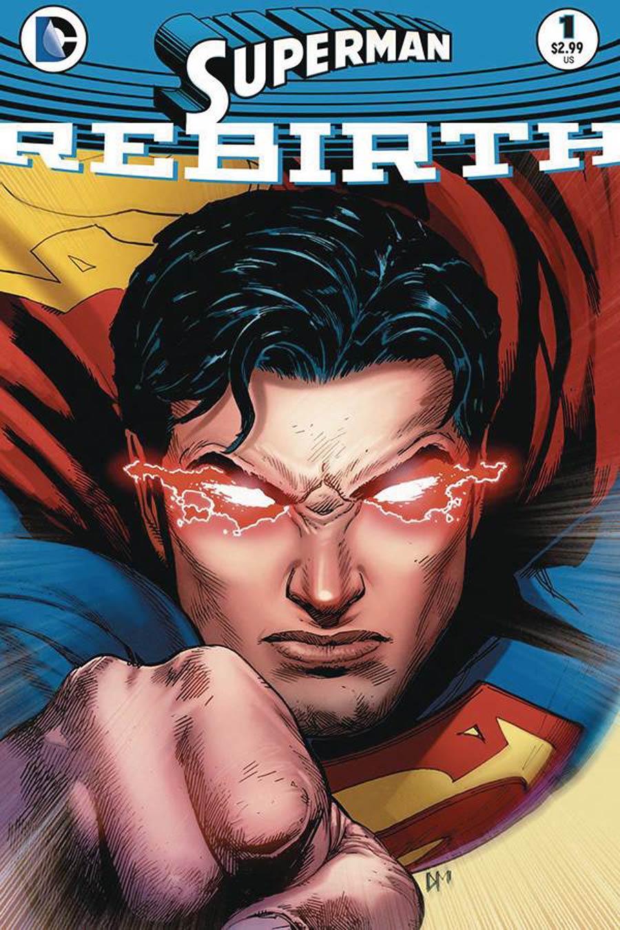 Superman Rebirth #1 Cover D DF Signed By Peter Tomasi