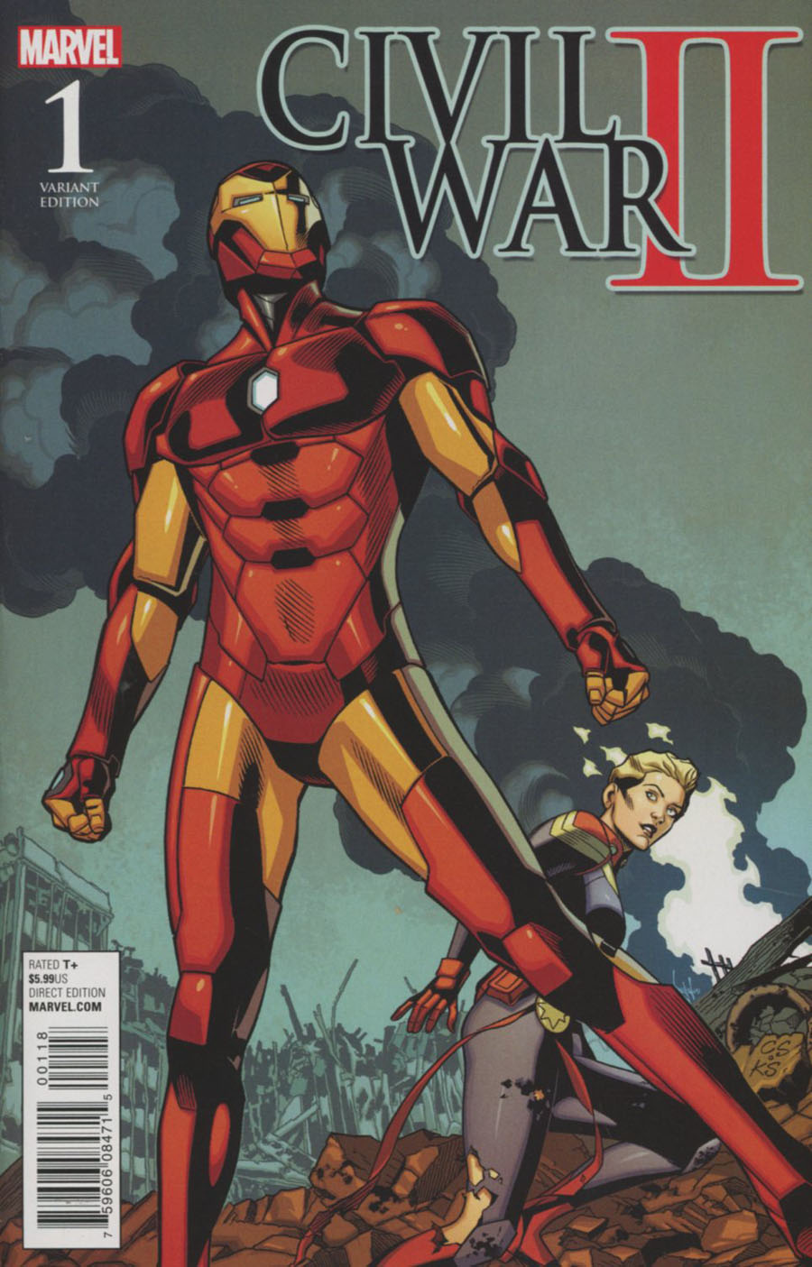 Civil War II #1 Cover L Incentive Chris Sprouse Battle Variant Cover