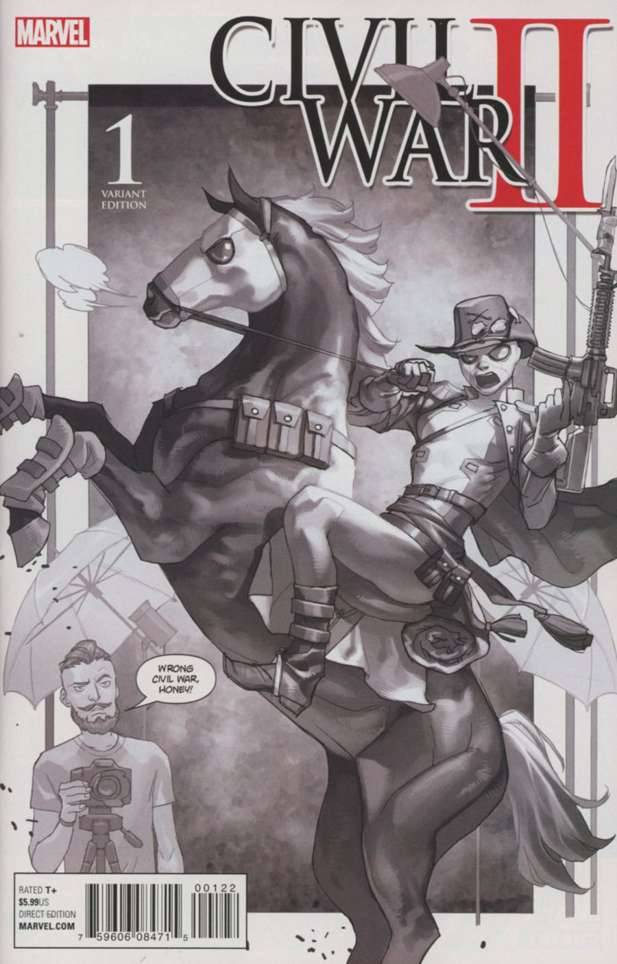 Civil War II #1 Cover P Incentive Yasmine Putri Party Sketch Variant Cover