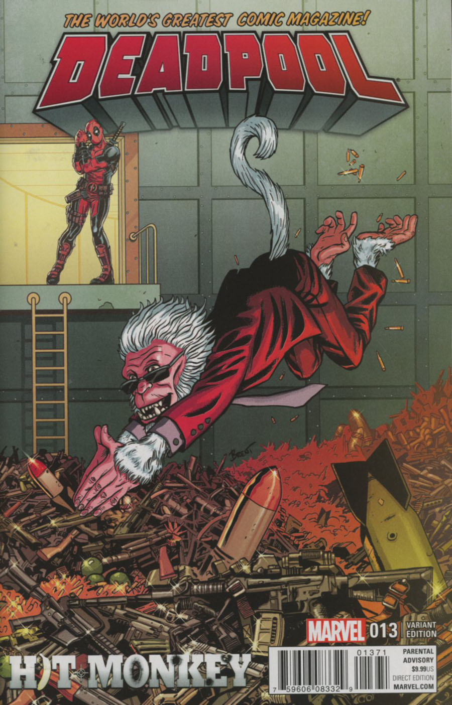 Deadpool Vol 5 #13 Cover F Incentive Brent Schoonover Hit-Monkey Variant Cover
