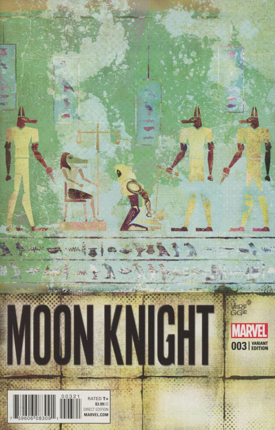 Moon Knight Vol 8 #3 Cover B Incentive Jeffrey Veregge Variant Cover