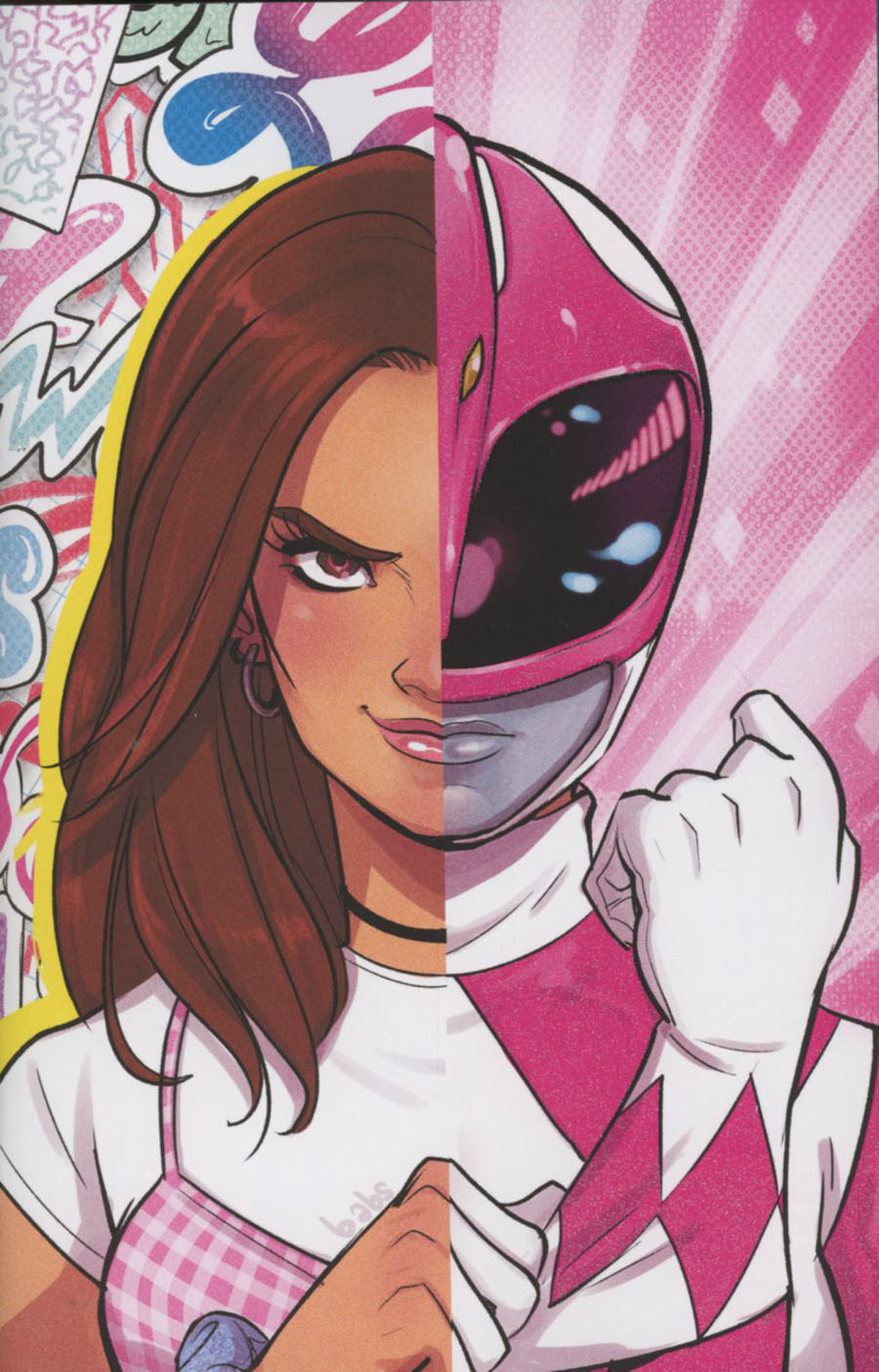 Mighty Morphin Power Rangers Pink #1 Cover F Incentive Babs Tarr Glitter Variant Cover