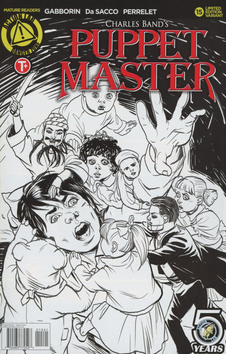 Puppet Master #15 Cover D Variant Andrew Mangum Sketch Cover