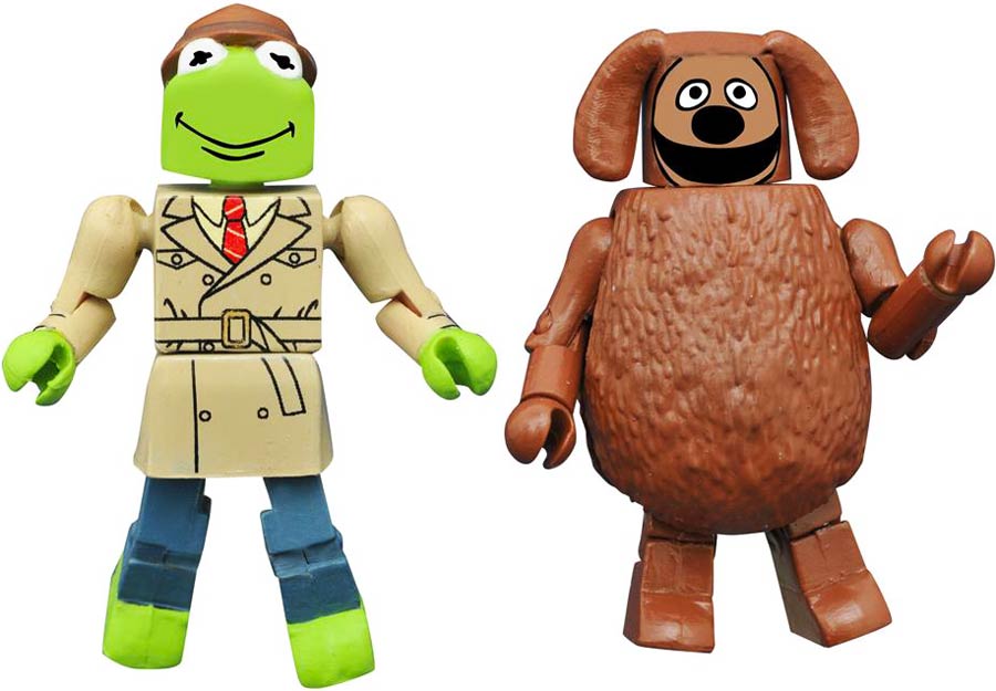 Muppets Minimates Series 2 Reporter Kermit & Rowlf 2-Pack