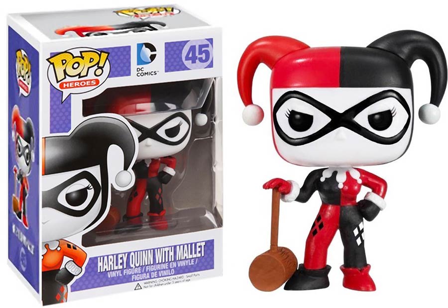 POP Heroes 45 Harley Quinn With Mallet Vinyl Figure