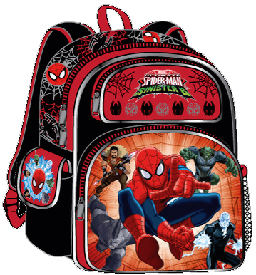 Spider-Man Classic 3D 16-inch Backpack - Black