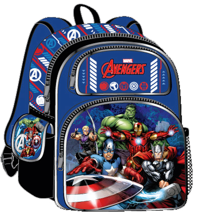 Avengers Classic 3D 16-inch Backpack - Blue (W65765)