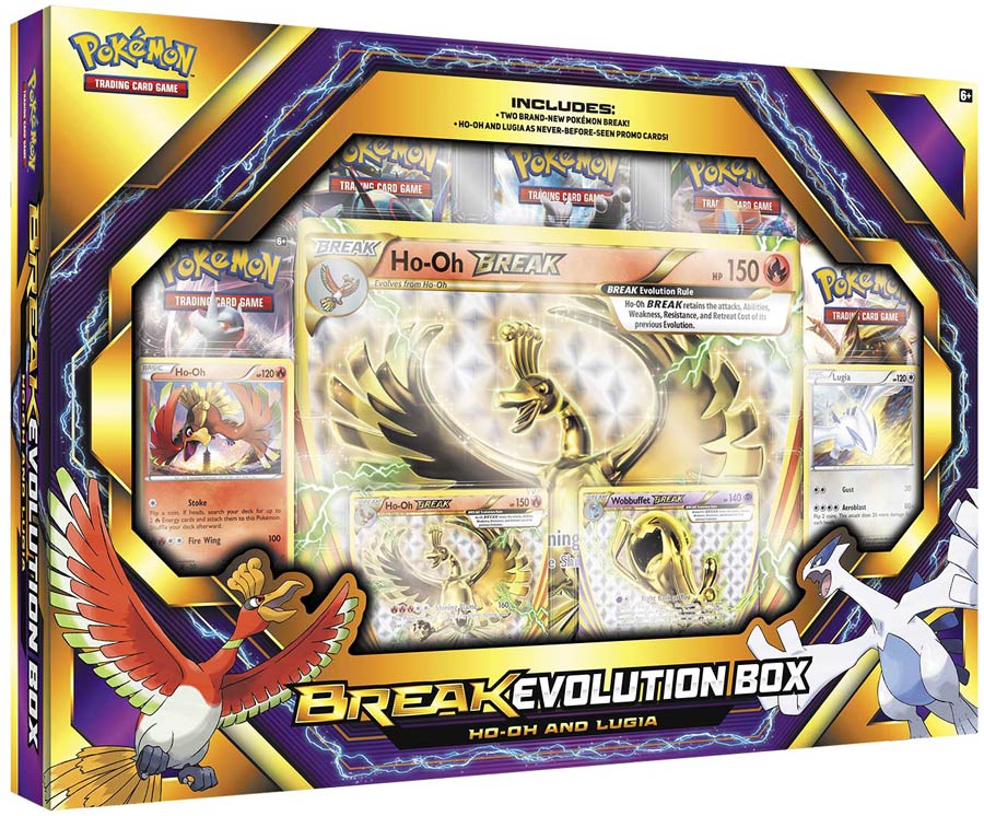 Pokemon TCG Break Evolution Box Featuring Ho-Oh And Lugia