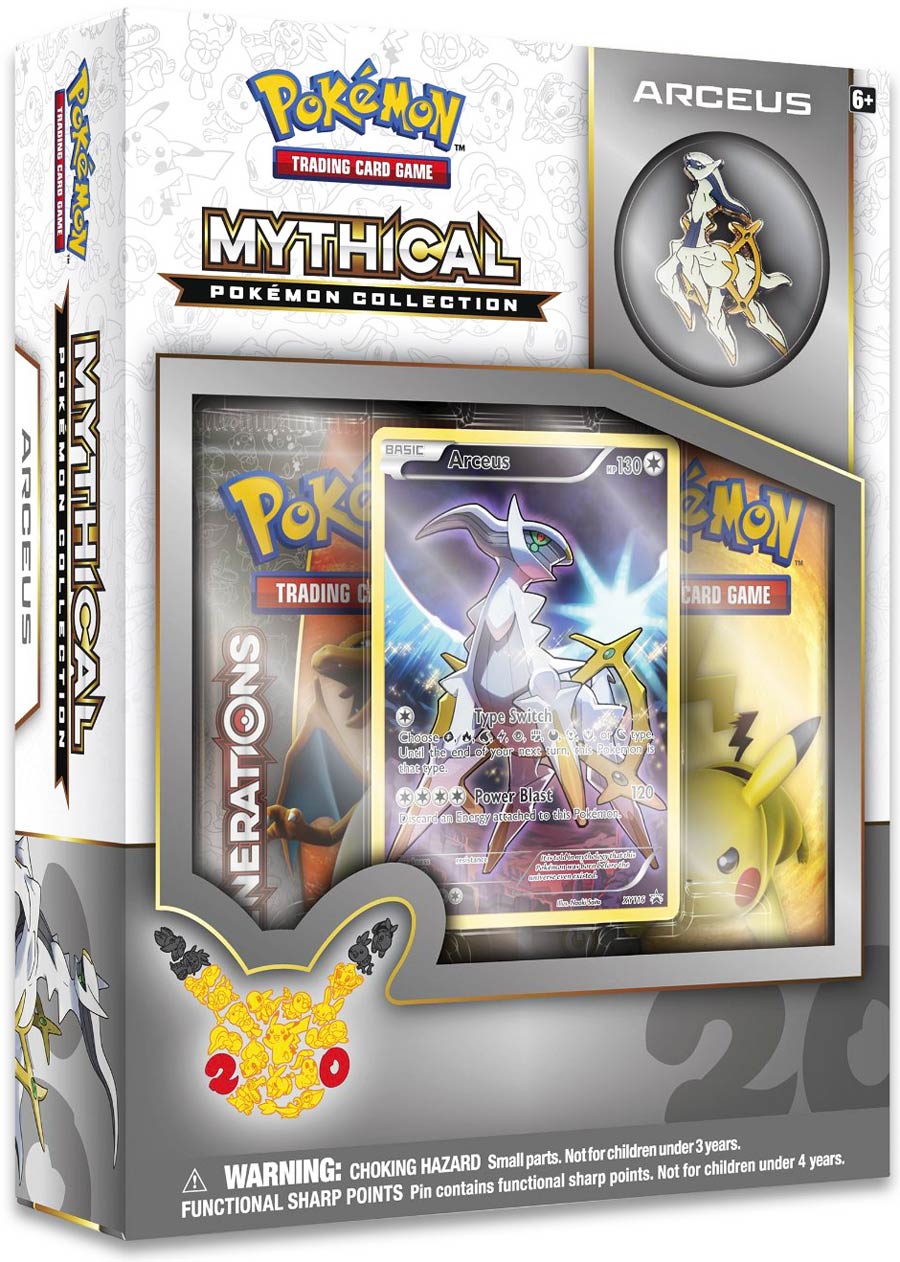 Pokemon TCG Mythical Collection Arceus Pin Collection Box