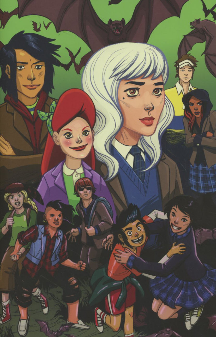 Lumberjanes Gotham Academy #1 Cover D Incentive Leila Del Duca Virgin Variant Cover