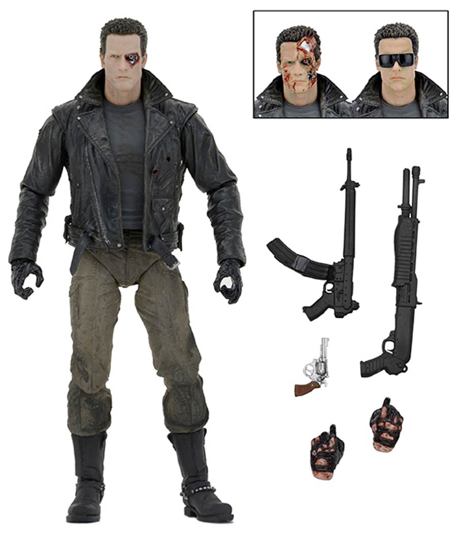 Terminator T-800 Ultimate Police Station Assault Motorcycle Jacket 7-inch Action Figure