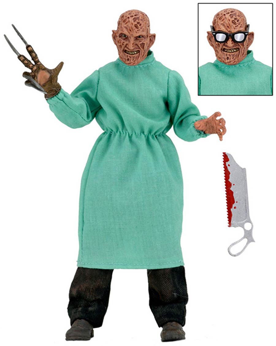Nightmare On Elm Street 4 Freddy Surgeon 8-inch Clothed Action Figure
