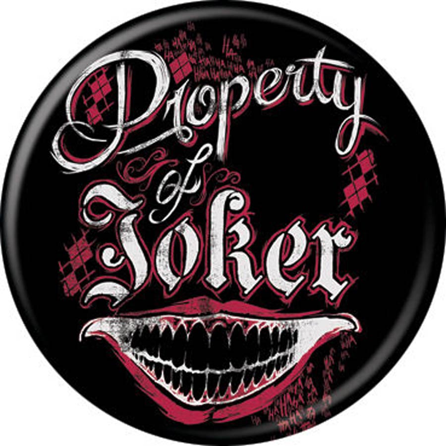 DC Comics 1.25-Inch Button Suicide Squad - Property Of Joker (85223)