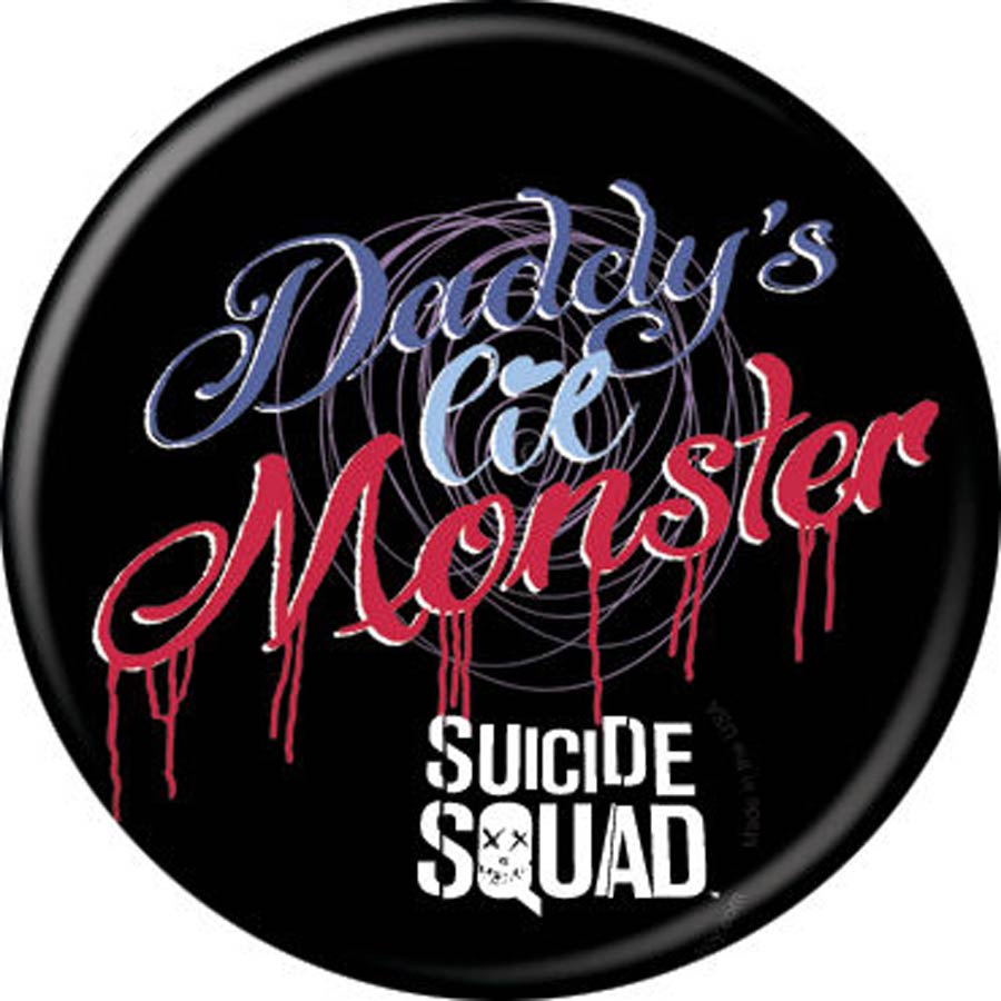 DC Comics 1.25-Inch Button Suicide Squad - Daddys Lil Monster (85227)