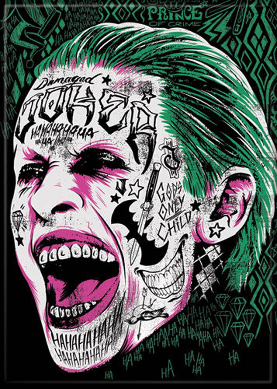 DC Comics 2.5x3.5-inch Magnet Suicide Squad - Joker Screaming (72037DC)