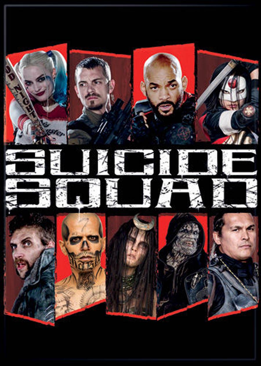 DC Comics 2.5x3.5-inch Magnet Suicide Squad - Group White Logo (72042DC)