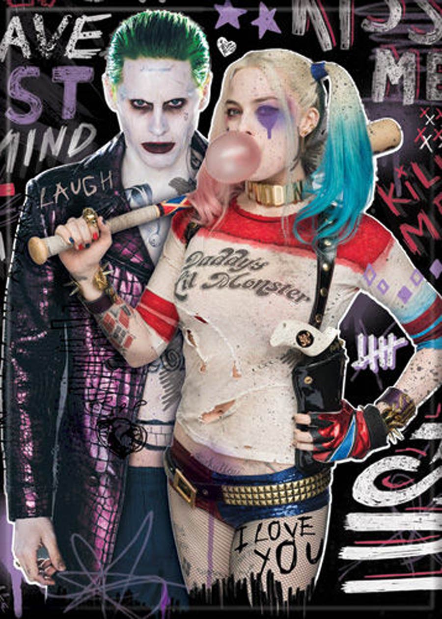 DC Comics 2.5x3.5-inch Magnet Suicide Squad - Joker And Harley (72048DC)