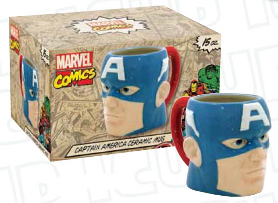 Marvel Comics 20-ounce Molded Mug - Captain America