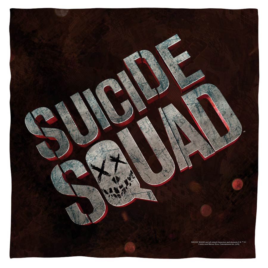 Suicide Squad Movie Logo Bandana 22X22