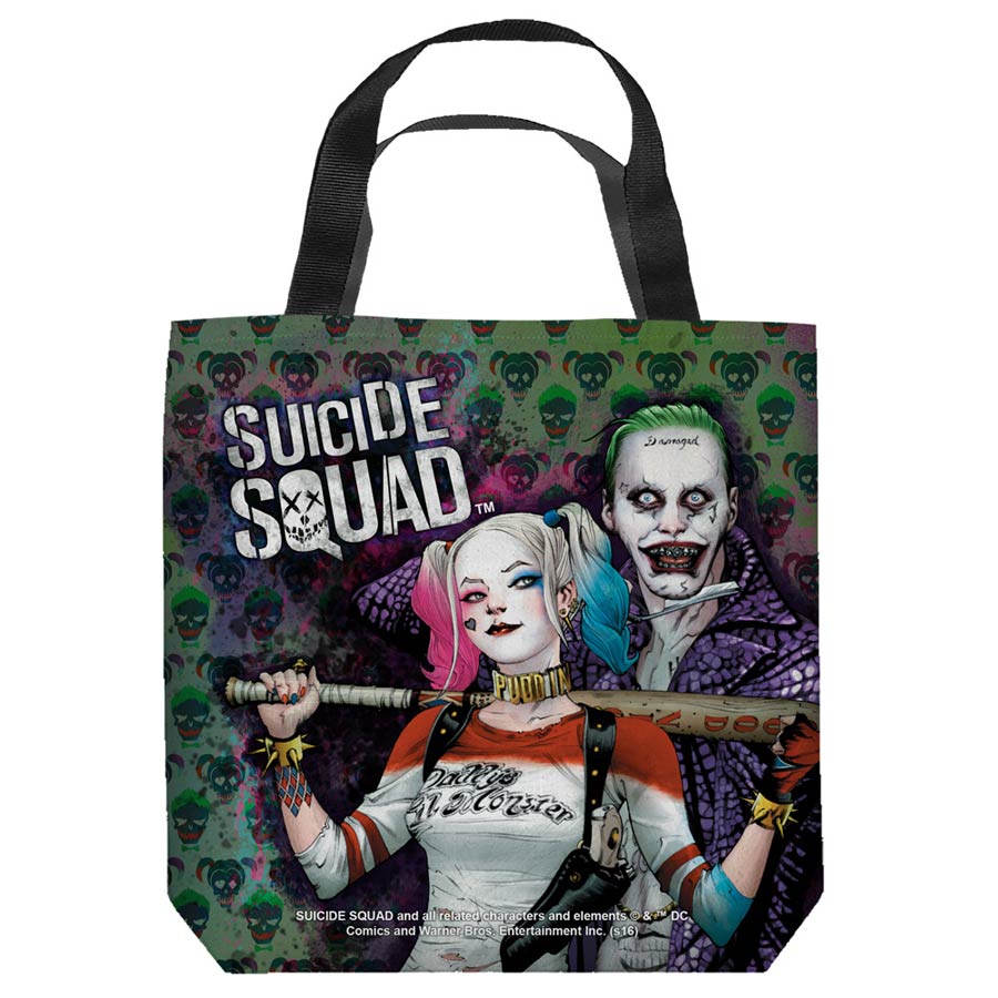 Suicide Squad Movie Perfect Couple Tote Bag 9X9