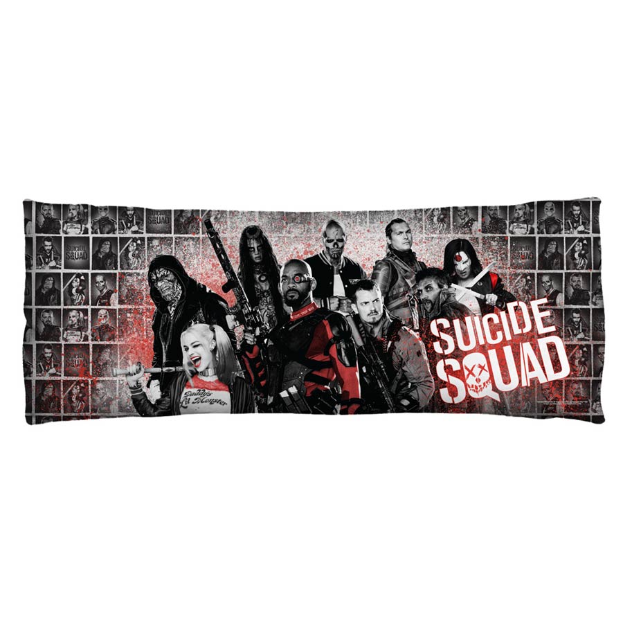 Suicide Squad Movie Splatter Microfiber Body Pillow 18X54