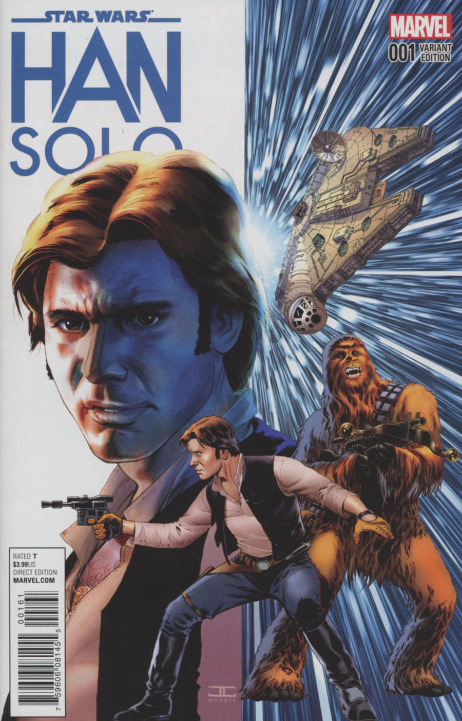 Star Wars Han Solo #1 Cover G Incentive John Cassaday Color Variant Cover