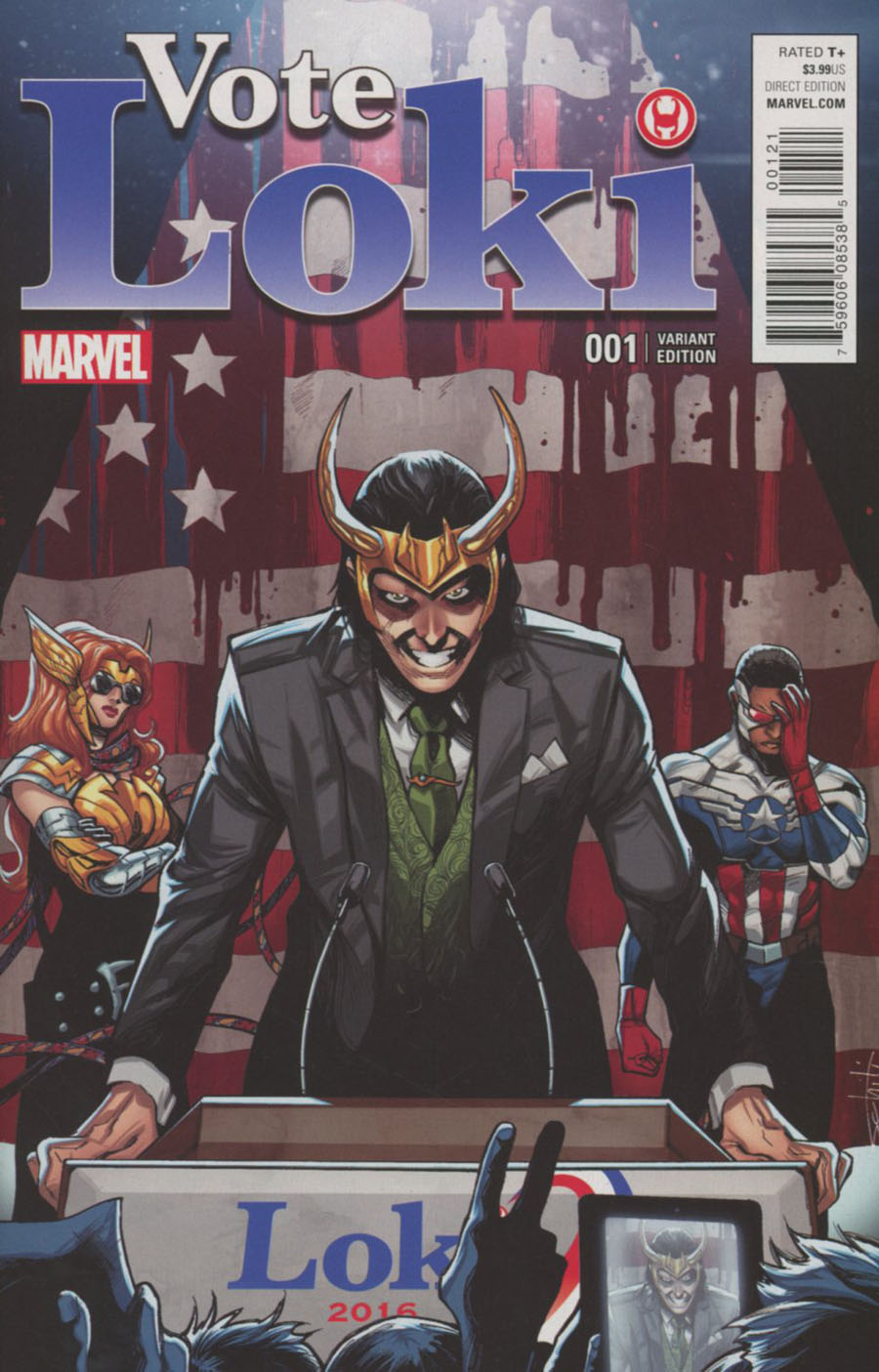 Vote Loki #1 Cover B Incentive Valerio Schiti Variant Cover