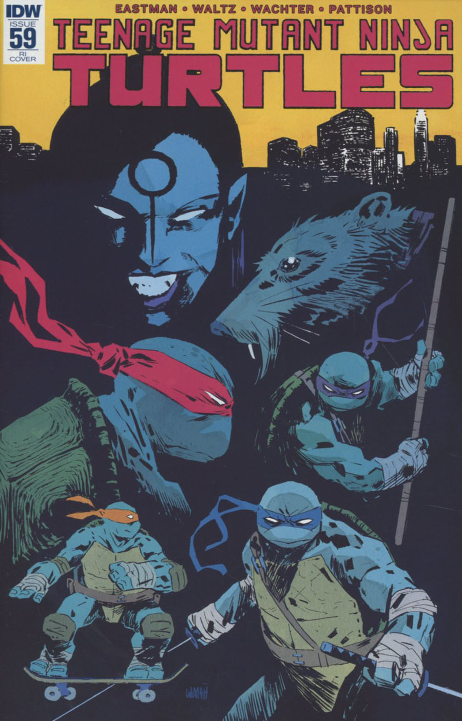 Teenage Mutant Ninja Turtles Vol 5 #59 Cover C Incentive Michael Walsh Variant Cover