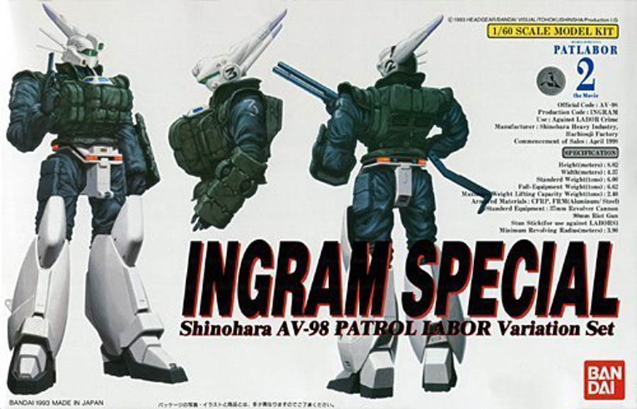 Patlabor 1/60 Kit #9 Ingram Special (Patlabor 2 The Movie Version)