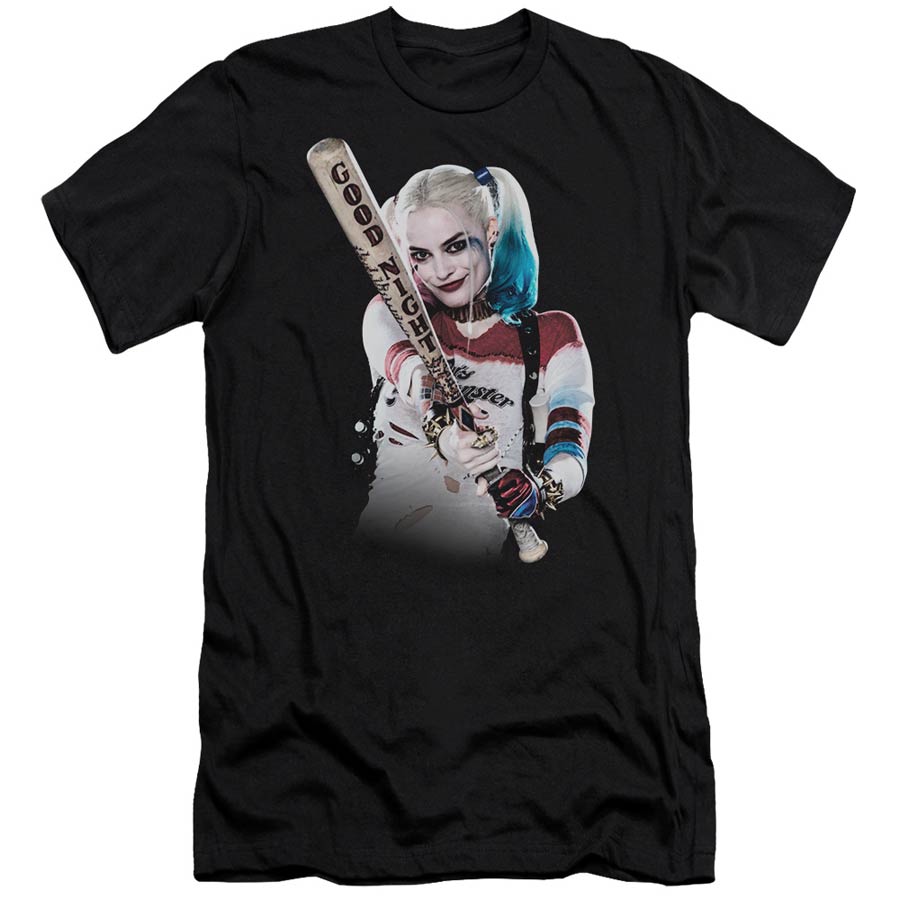 Suicide Squad Movie Bat At You S/S Adult 30/1 Mens Black T-Shirt Large