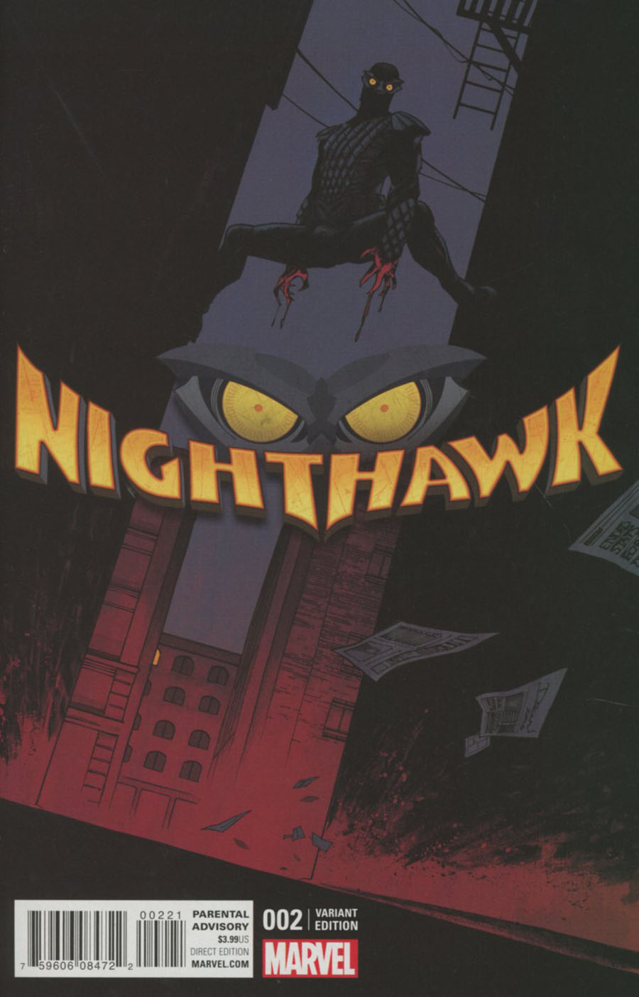 Nighthawk Vol 2 #2 Cover B Incentive Declan Shalvey Variant Cover