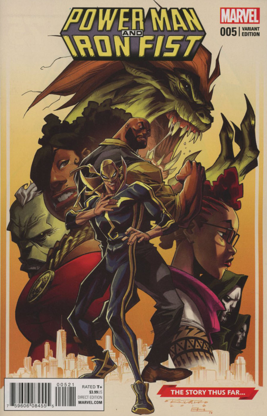 Power Man And Iron Fist Vol 3 #5 Cover B Variant Khary Randolph Story Thus Far Cover