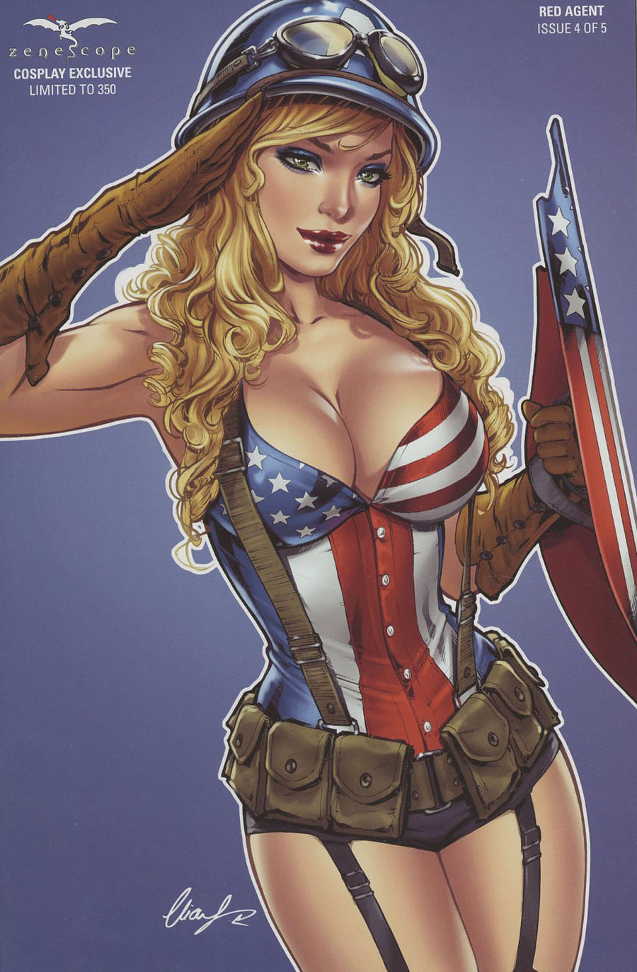 Grimm Fairy Tales Presents Red Agent #4 Cover F Cosplay Exclusive Elias Chatzoudis Variant Cover