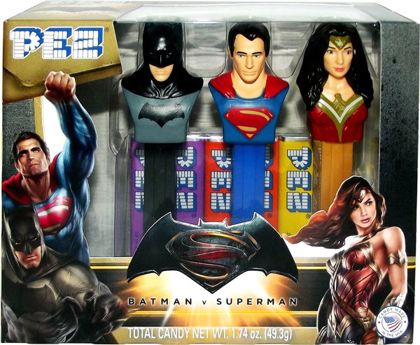PEZ Batman v Superman Dawn Of Justice 12-Piece Blister Display