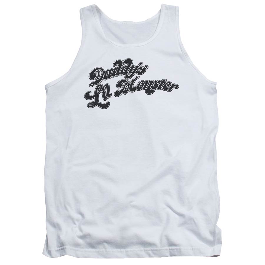 Suicide Squad Movie Daddys Lil Monster Adult Tank Top White T-Shirt Large