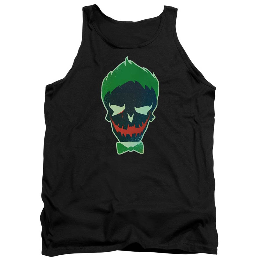 Suicide Squad Movie Joker Skull Adult Tank Top Black T-Shirt Large