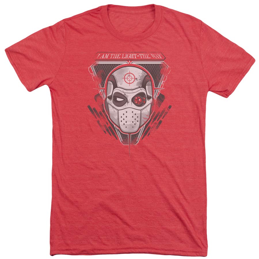 Suicide Squad Movie I Am The Way Adult Tri-Blend Red Short Sleeve T-Shirt Large