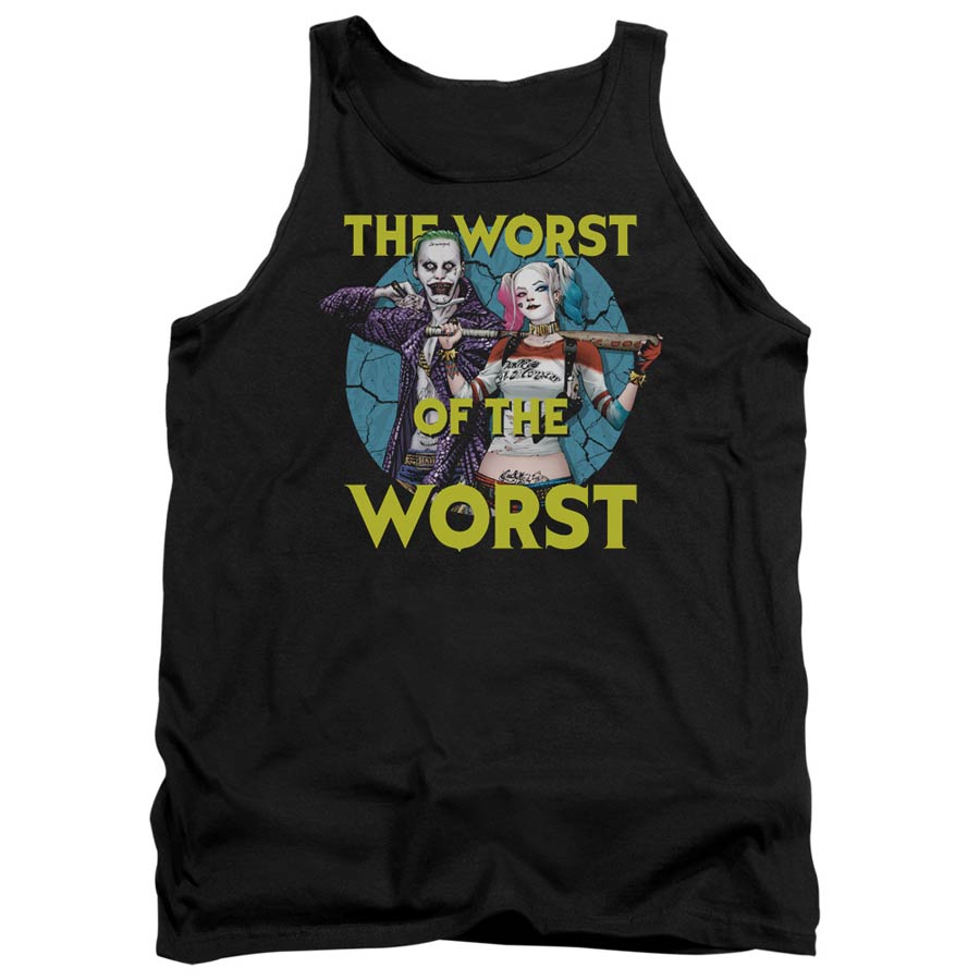 Suicide Squad Movie Worst Pair Adult Tank Top Black T-Shirt Large