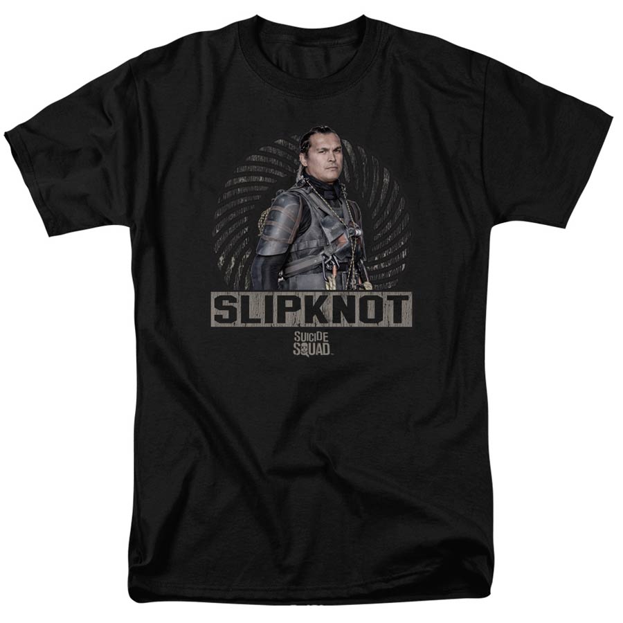 Suicide Squad Movie Slipknot Rope Adult 18/1 Black Short Sleeve T-Shirt XXXXX-Large
