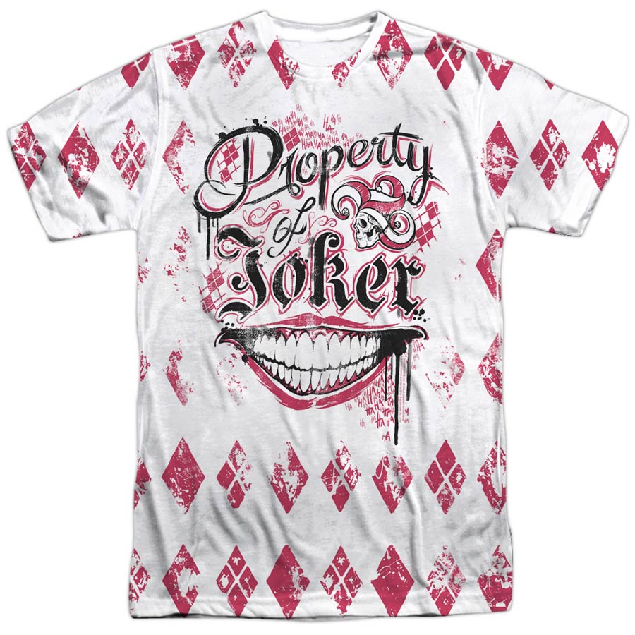 Suicide Squad Movie Teachers Pet Mens 100 Percent Poly Crew Neck White T-Shirt Large