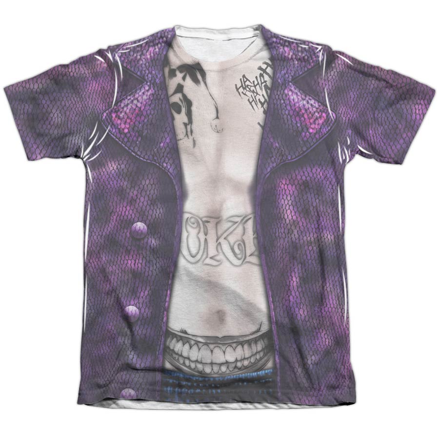 Suicide Squad Movie Joker Costume Mens Poly Cotton T-Shirt XXX-Large