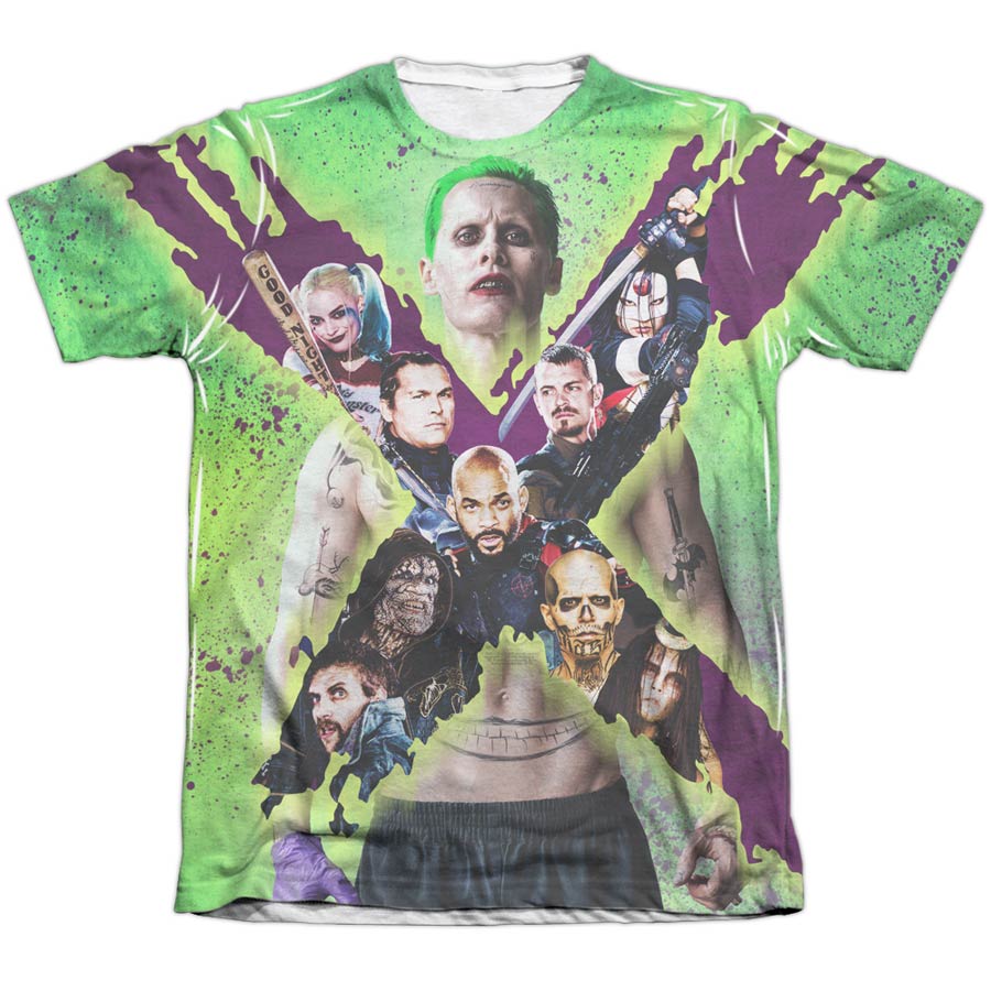 Suicide Squad Movie Taskforce X Mens Poly Cotton T-Shirt Large