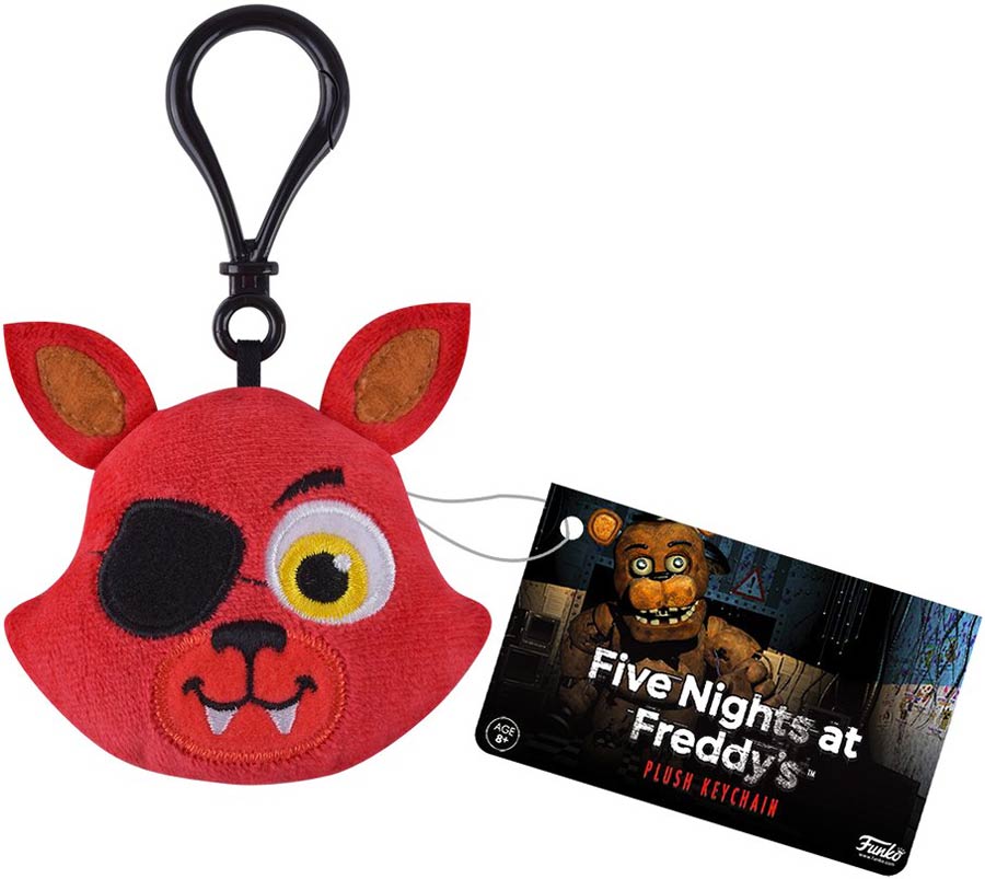 Five Nights At Freddys Foxy Plush Keychain