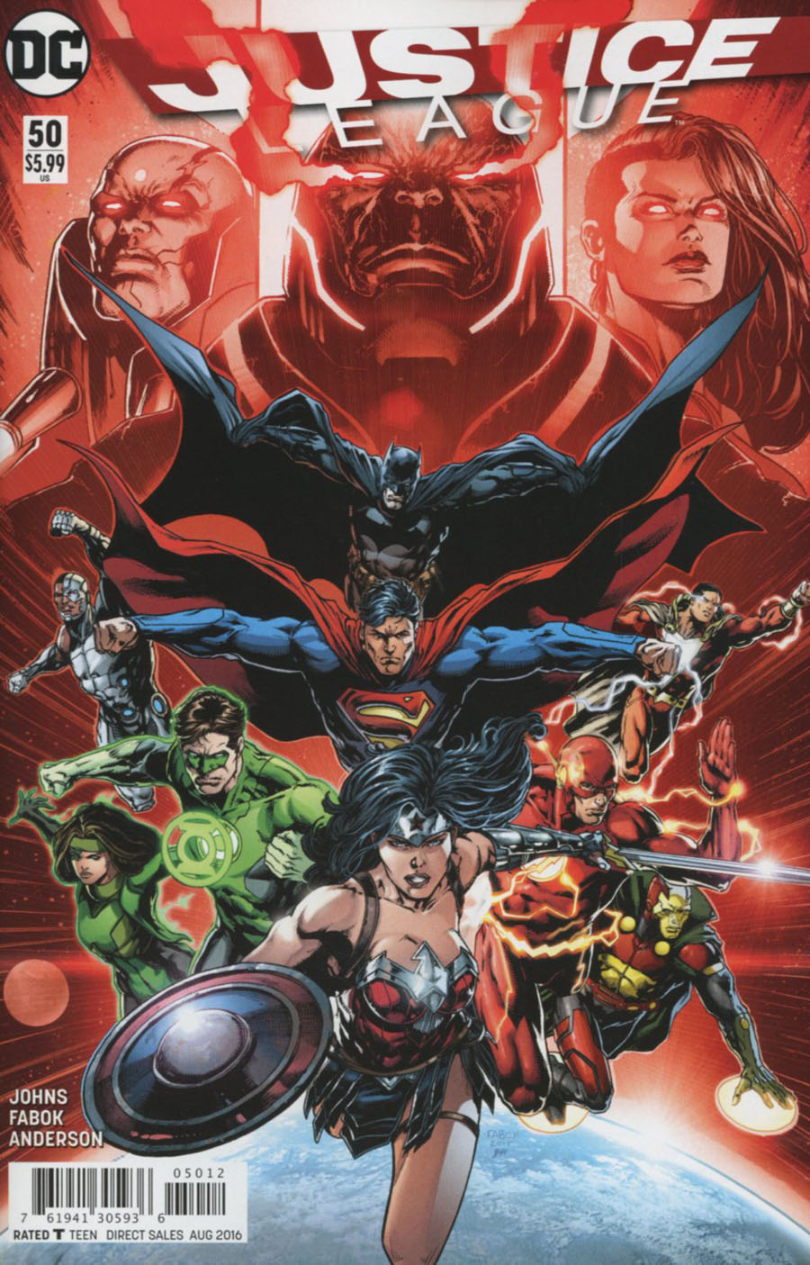 Justice League Vol 2 #50 Cover C 2nd Ptg Jason Fabok Variant Cover